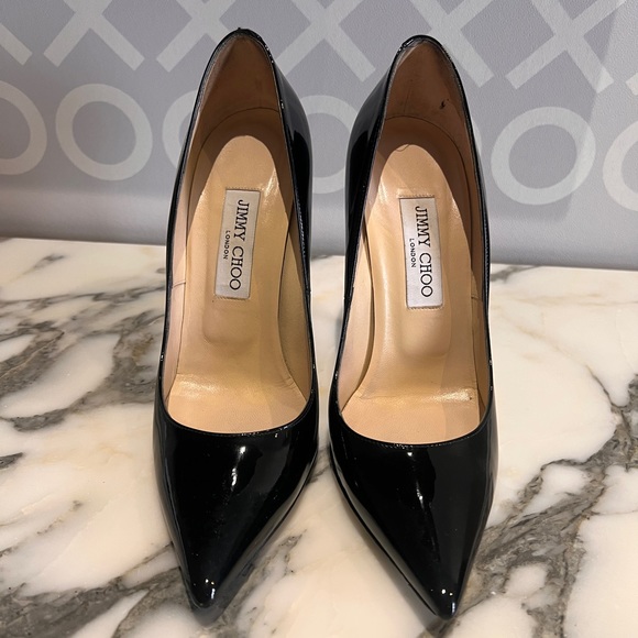 Jimmy Choo Anouk Patten Leather Pump 38 - Picture 2 of 4